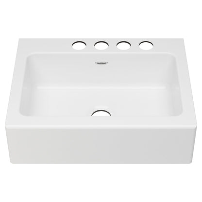 American Standard Delancey® 30 x 22-Inch Cast Iron 4-Hole Undermount Single-Bowl Apron Front Kitchen Sink - 77SB30220A