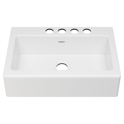 American Standard Delancey® 33 x 22-Inch Cast Iron 4-Hole Undermount Single-Bowl Apron Front Kitchen Sink - 77SB33220A
