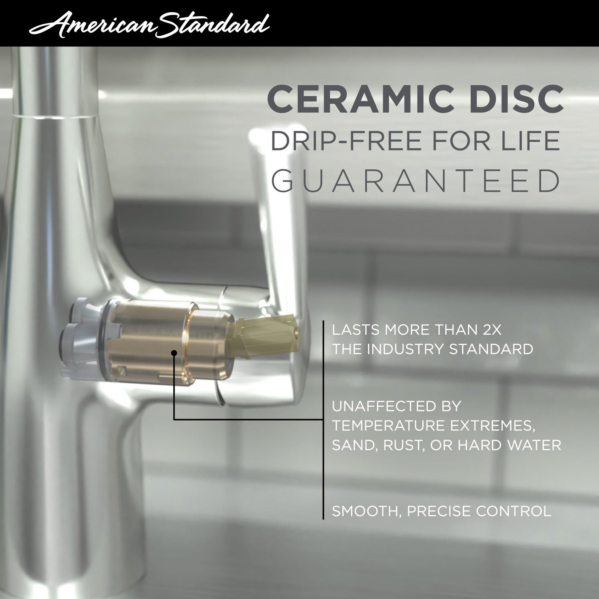 American Standard Delancey® Single-Handle Pull-Down Bar Faucet 1.5 gpm/5.7 L/min - 4279410