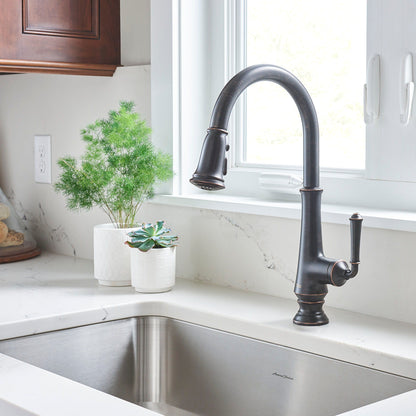 American Standard Delancey® Single-Handle Pull-Down Dual Spray Function Kitchen Faucet 1.5 gpm/5.7 L/min - 4279300