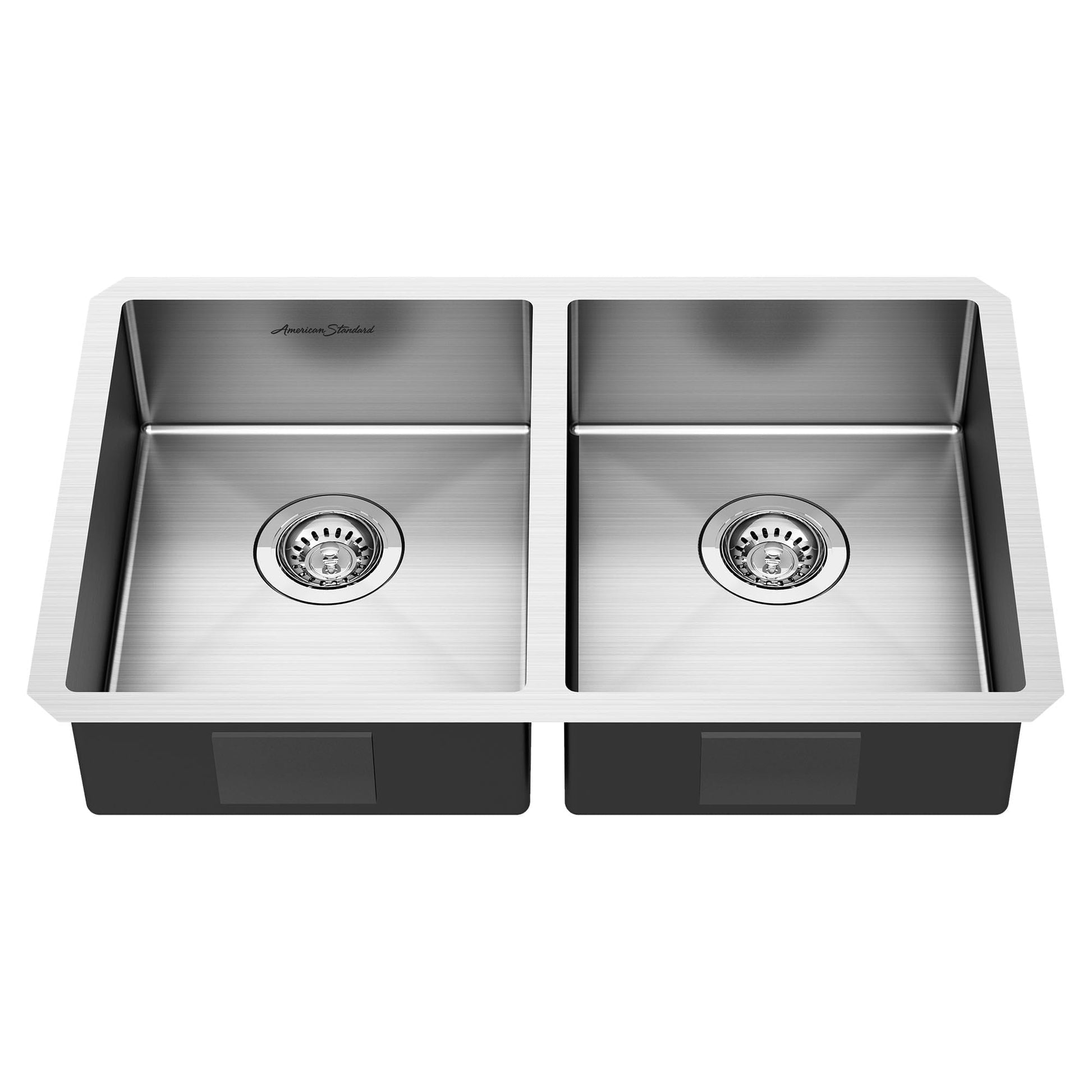 American Standard Pekoe® 29 x 18-Inch Stainless Steel Undermount Double-Bowl ADA Kitchen Sink - 18DB6291800