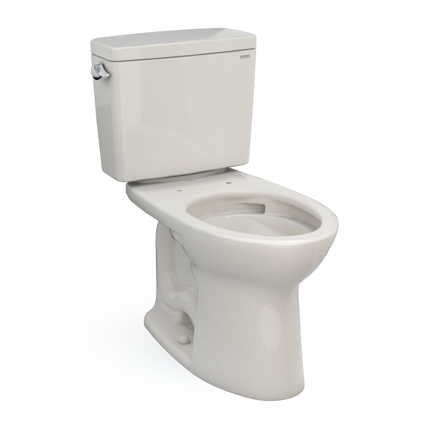 TOTO® Drake®  Two-Piece Elongated 1.6 GPF Universal Height TORNADO FLUSH® Toilet with CEFIONTECT® - CST776CSFG