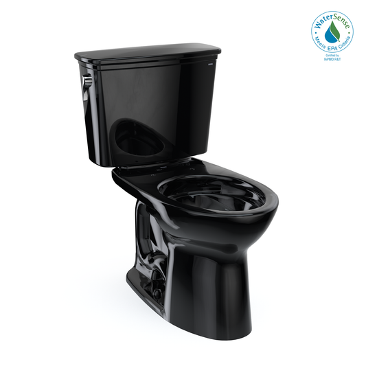 TOTO® Drake® Transitional Two-Piece Elongated 1.28 GPF TORNADO FLUSH® Toilet, Ebony - CST786CE#51