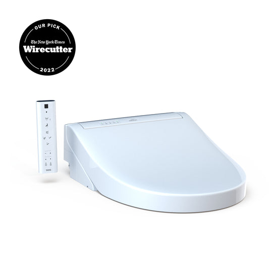 TOTO® WASHLET® C5 Electronic Bidet Toilet Seat with PREMIST and EWATER+ Wand Cleaning, Round, Cotton White - SW3083#01