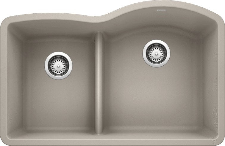 Blanco 32" Diamond 1-3/4 Low Divide Reverse Mount Silgranit Kitchen Sink