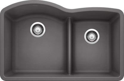 Blanco 32" Diamond 1-3/4 Low Divide Silgranit Kitchen Sink