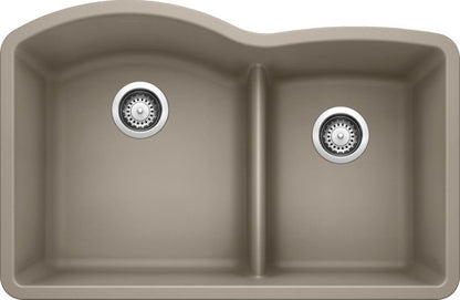 Blanco 32" Diamond 1-3/4 Low Divide Silgranit Kitchen Sink