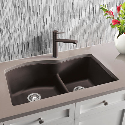 Blanco 32" Diamond 1-3/4 Low Divide Silgranit Kitchen Sink