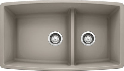 Blanco 33" Performa Medium 1-3/4 Low Divide Silgranit Kitchen Sink