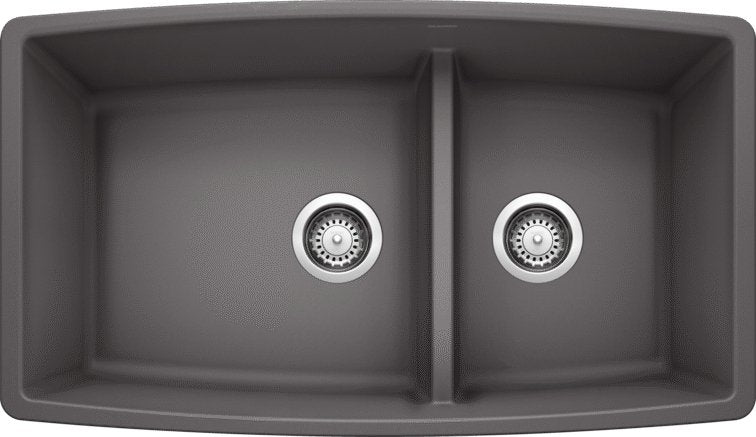 Blanco 33" Performa Medium 1-3/4 Low Divide Silgranit Kitchen Sink