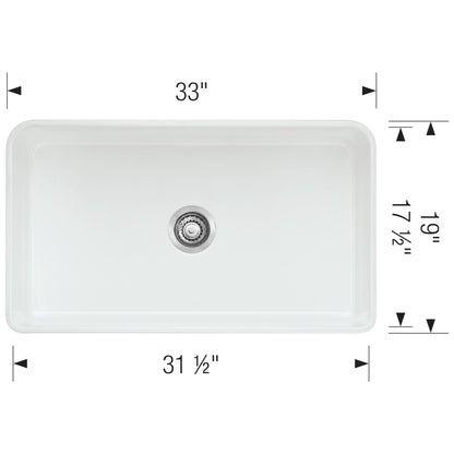 Blanco Cerana 33" Apron Single Bowl Kitchen Sink