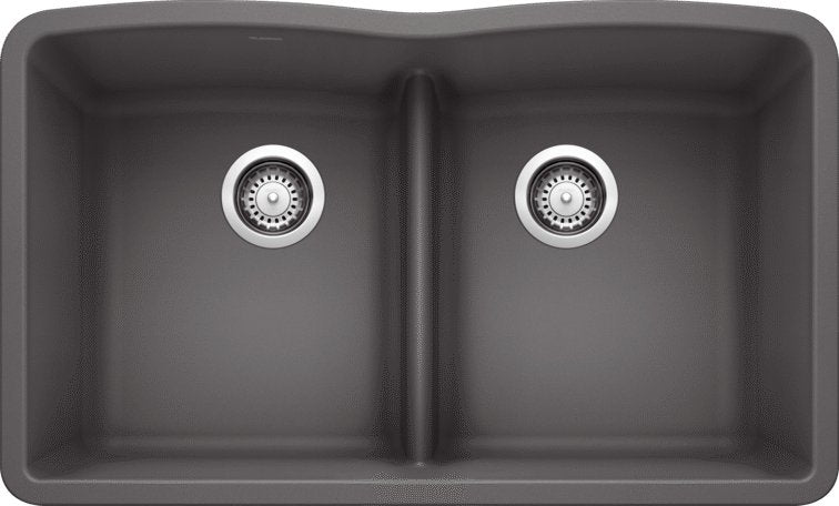 Blanco Diamond 32" Equal Double Low Divide Silgranit Kitchen Sink