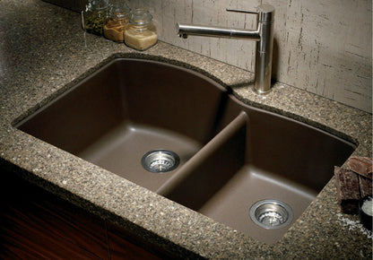Blanco Diamond 33" Silgranit 1-3/4 Bowl Undermount Kitchen Sink