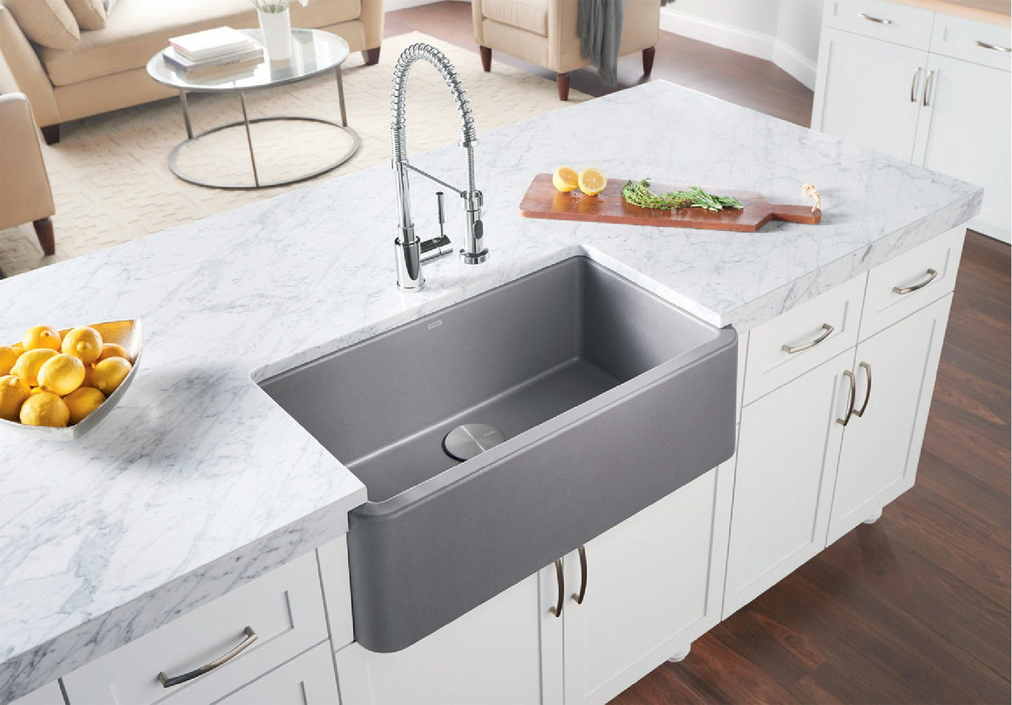 Blanco Ikon 33" Silgranit Apron Single Bowl Kitchen Sink