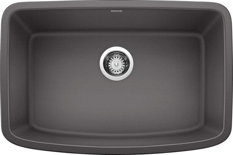 Blanco Valea 27" Single Bowl Silgranit Kitchen Sink