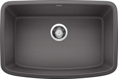 Blanco Valea 27" Single Bowl Silgranit Kitchen Sink