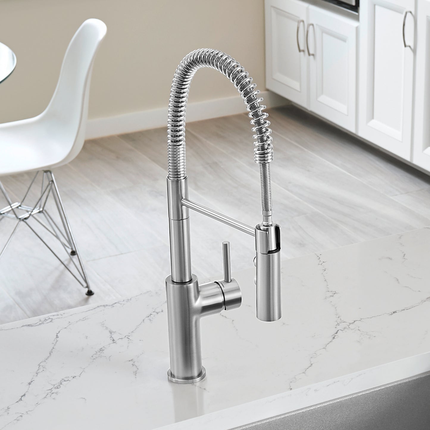 Catris Semi-Pro Pull-Down Dual-Spray Kitchen Faucet - Chrome - 401917