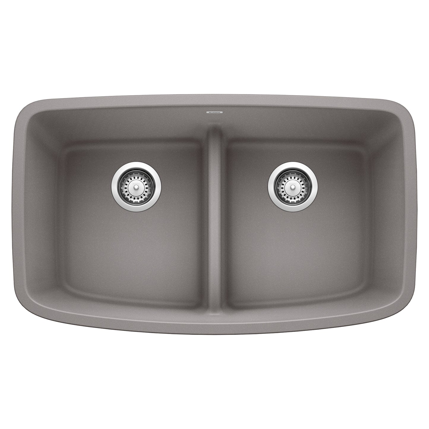 Valea Silgranit 32" 50/50 Double Bowl Undermount Kitchen Sink with Low Divide - Anthracite - 442200