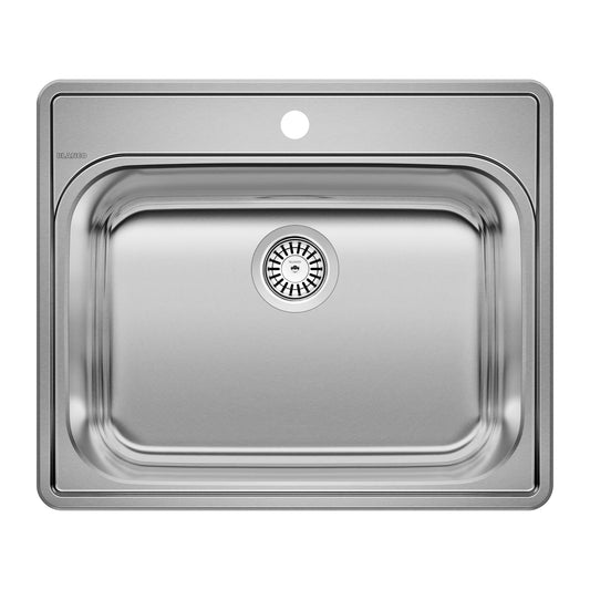 Essential 25" Single Bowl Drop-In Stainless Steel Laundry Sink - 1 Hole - 441078