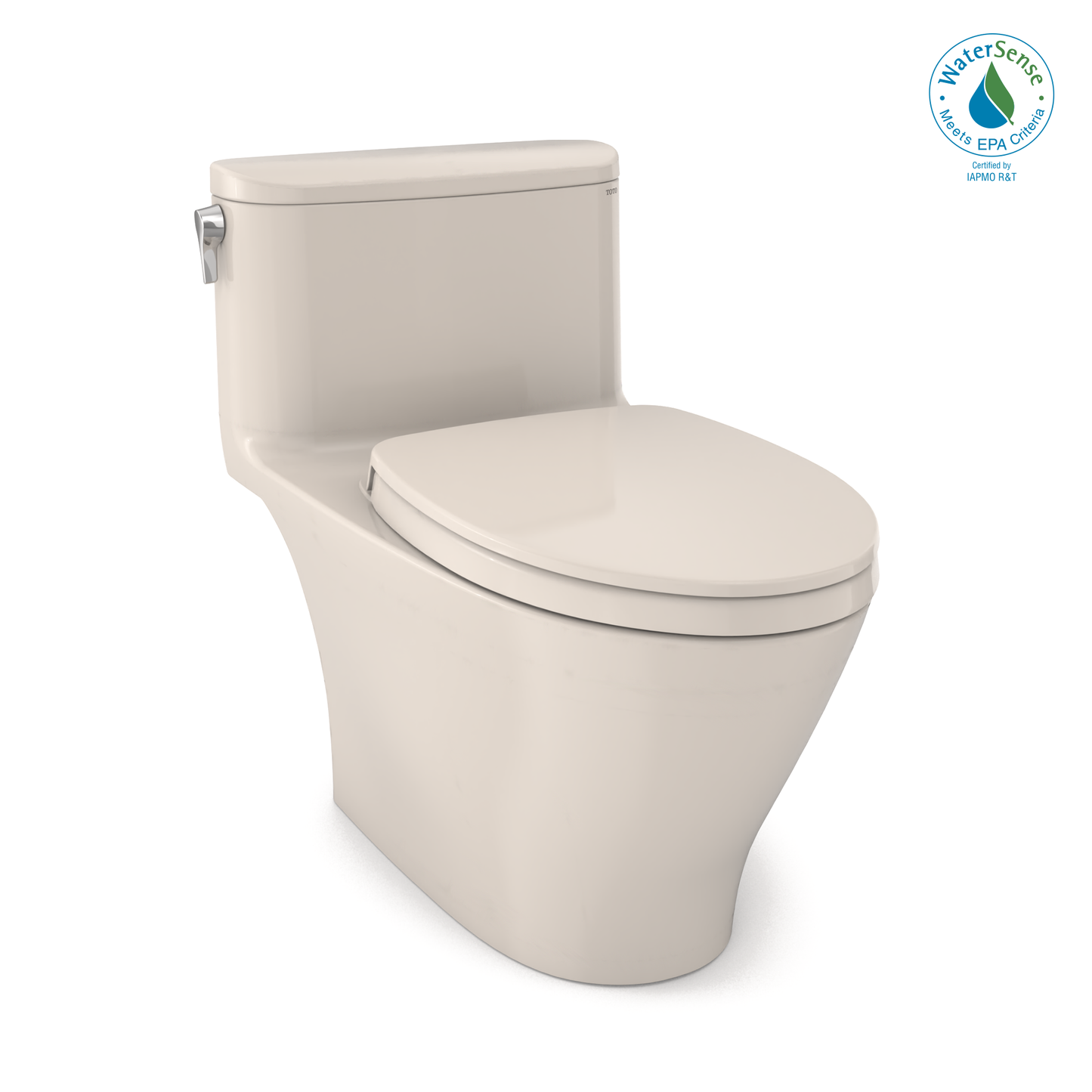 TOTO® Nexus® One-Piece Elongated 1.28 GPF Universal Height Toilet with CEFIONTECT® and SS124 SoftClose Seat, WASHLET®+ Ready - MS642124CEFG