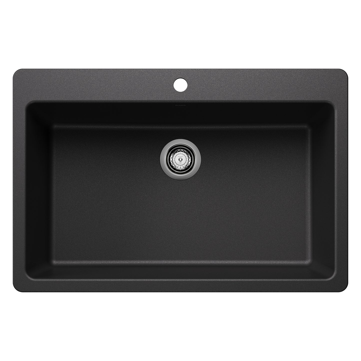 Liven Silgranit 33" Super Single Dual Mount Kitchen Sink - Anthracite - 443195