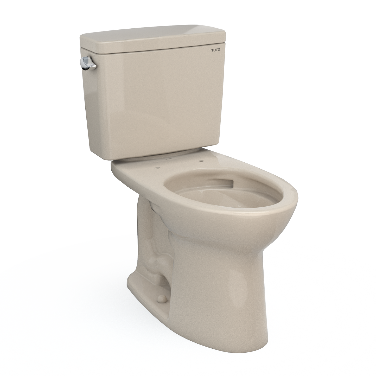 TOTO® Drake®  Two-Piece Elongated 1.6 GPF Universal Height TORNADO FLUSH® Toilet with CEFIONTECT® - CST776CSFG