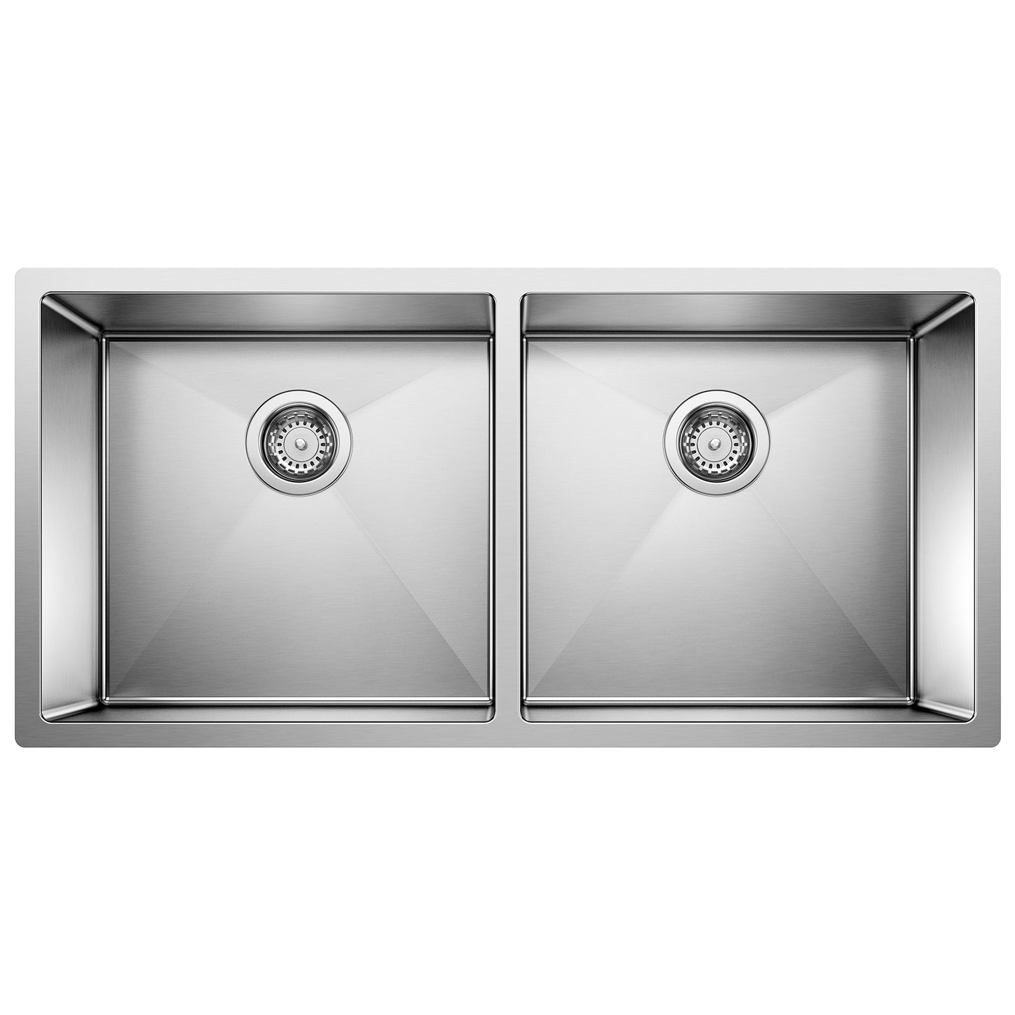 Precision R10 37" 50/50 Double Bowl Undermount Stainless Steel Kitchen Sink - 516219