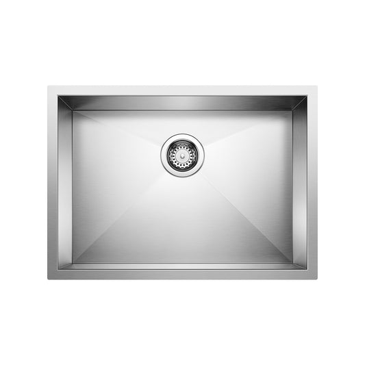 Quatrus R0 25" Single Bowl Undermount Stainless Steel Kitchen Sink - 443051