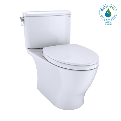 TOTO® Nexus® Two-Piece Elongated 1.28 GPF Universal Height Toilet with CEFIONTECT® and SS124 SoftClose Seat, WASHLET®+ Ready - MS442124CEFG