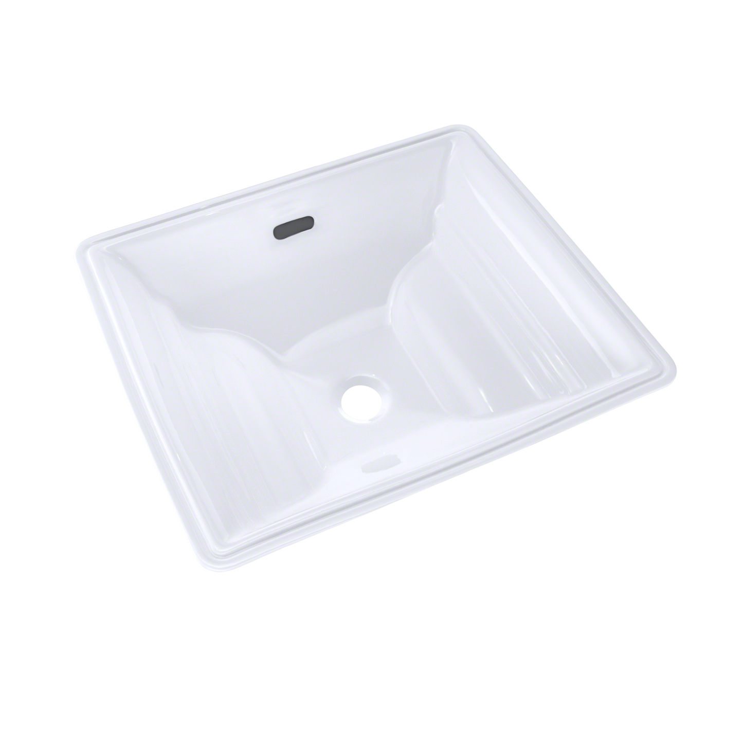 TOTO® Aimes® Rectangular Undermount Bathroom Sink with CEFIONTECT, Cotton White - LT626G#01