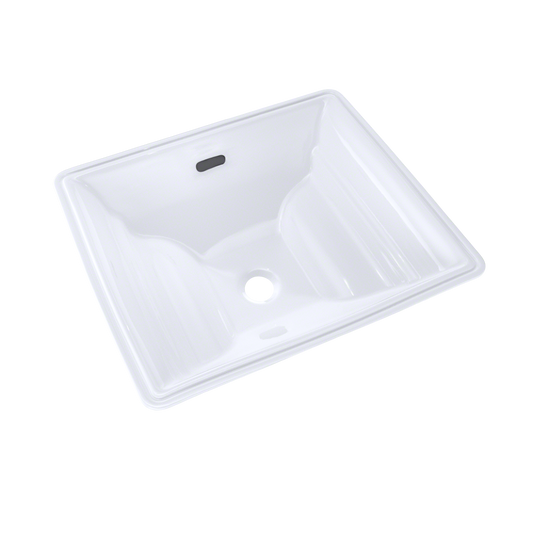 TOTO® Aimes® Rectangular Undermount Bathroom Sink with CEFIONTECT, Cotton White - LT626G#01