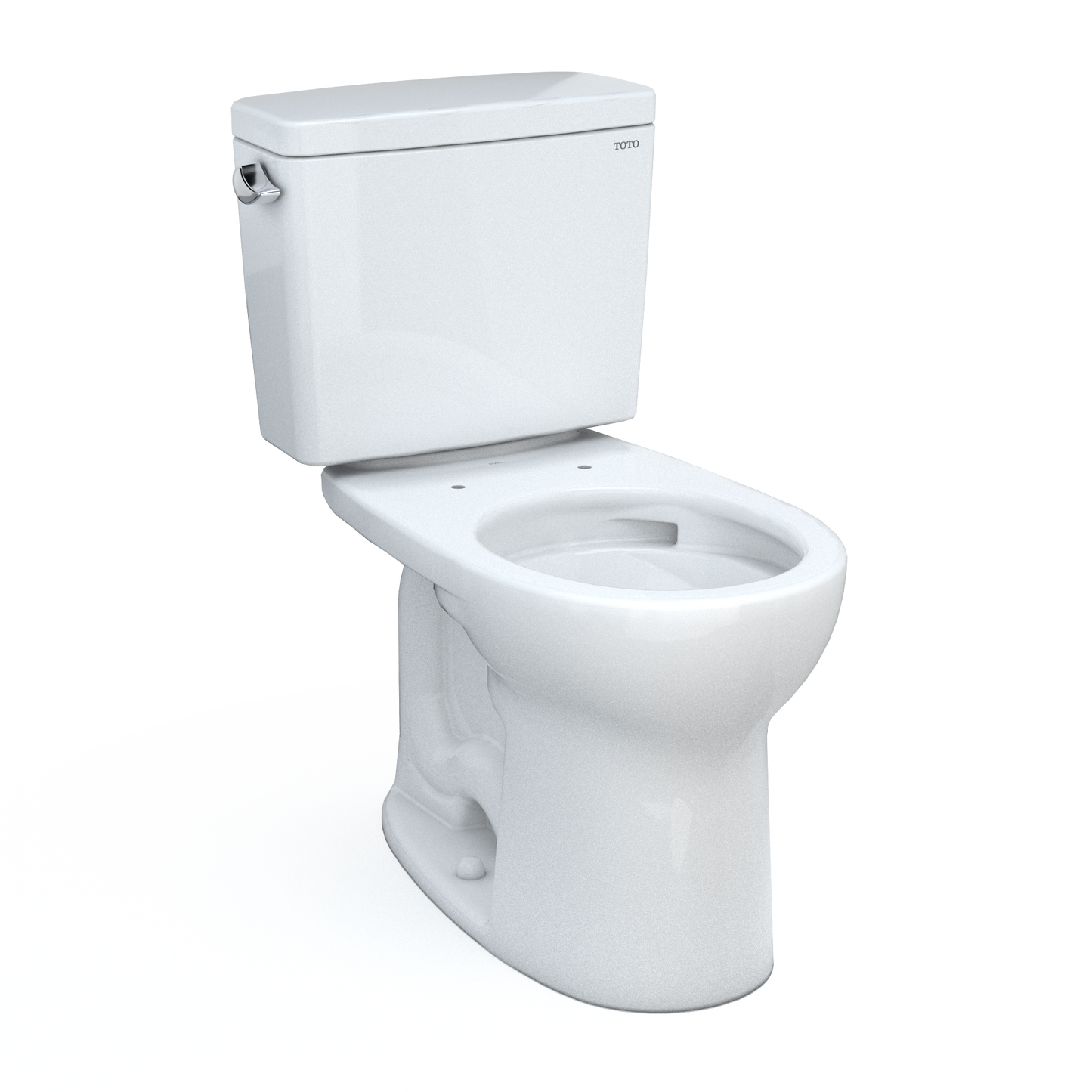 TOTO® Drake® Two-Piece Round 1.6 GPF Universal Height TORNADO FLUSH® Toilet with CEFIONTECT® - CST775CSFG