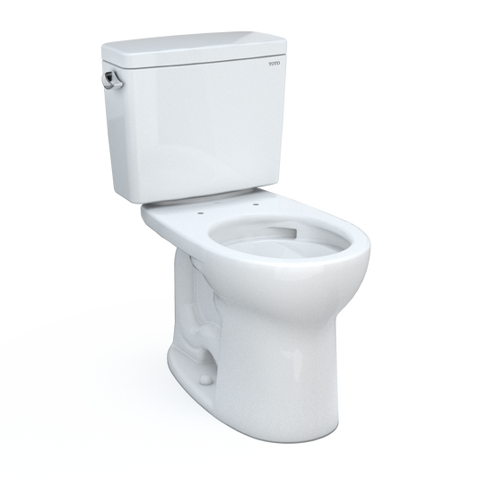 TOTO® Drake® Two-Piece Round 1.6 GPF Universal Height TORNADO FLUSH® Toilet with CEFIONTECT® - CST775CSFG