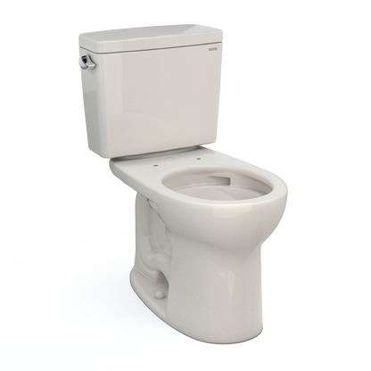 TOTO® Drake® Two-Piece Round 1.6 GPF Universal Height TORNADO FLUSH® Toilet with CEFIONTECT® - CST775CSFG