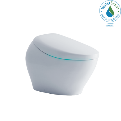 TOTO® NEOREST® NX2 Dual Flush 1.0 or 0.8 GPF Toilet with Integrated Bidet Seat and EWATER+® and ACTILIGHT®, Cotton White - MS903CUMFX#01