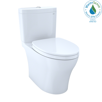 TOTO Aquia IV WASHLET+ Two-Piece Elongated Dual Flush 1.28 and 0.9 GPF Toilet with CEFIONTECT - MS446124CEM