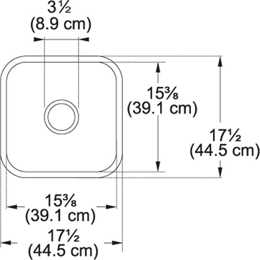 Franke Cisterna 17.5 x 17.5 White Undermount Single Bowl Fireclay Sink