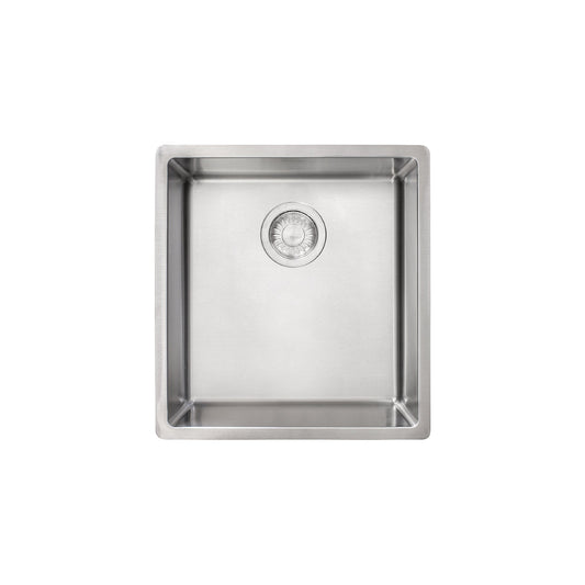 Franke Cube 16.5-in. x 18-in. 18 Gauge Stainless Steel Undermount Single Bowl Prep Sink - CUX11015