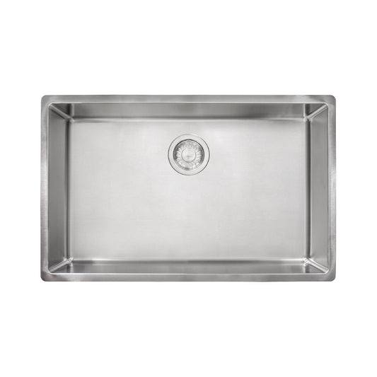 Franke Cube 28.5-in. x 17.7-in. 18 Gauge Stainless Steel Undermount Single Bowl Kitchen Sink - CUX11027
