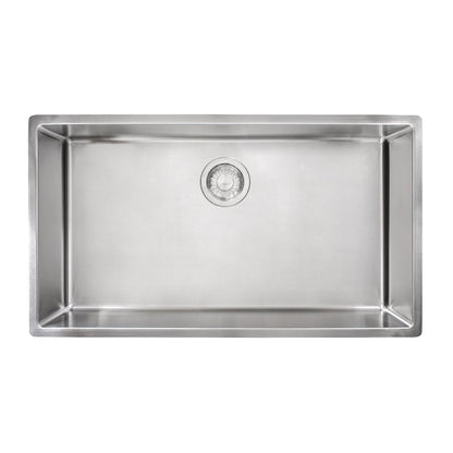 Franke Cube 31.5-in. x 17.7-in. 18 Gauge Stainless Steel Undermount Single Bowl Sink - CUX11030