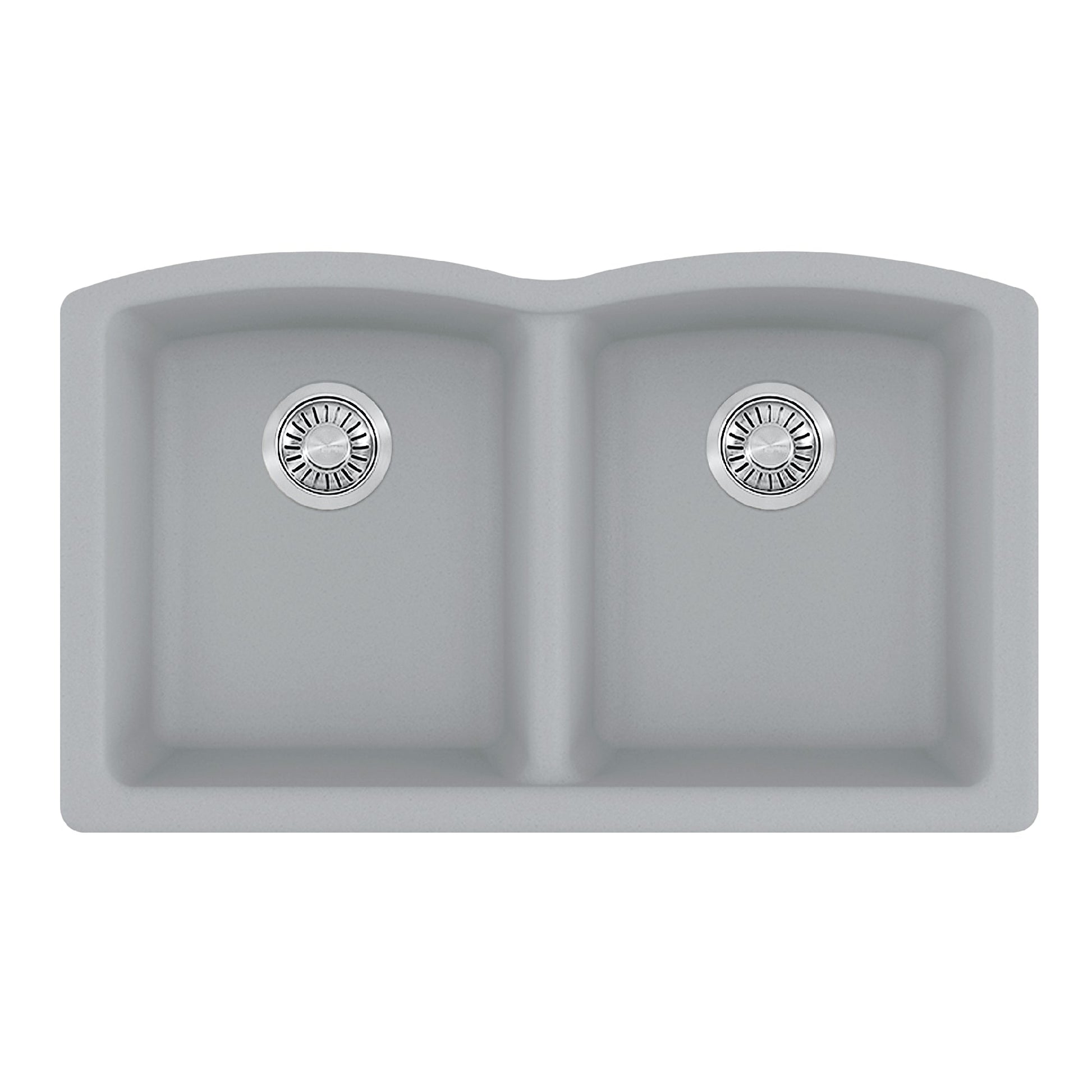 Franke Ellipse 33.0-in. x 19.7-in. Granite Undermount Double Bowl Kitchen Sink - ELG120