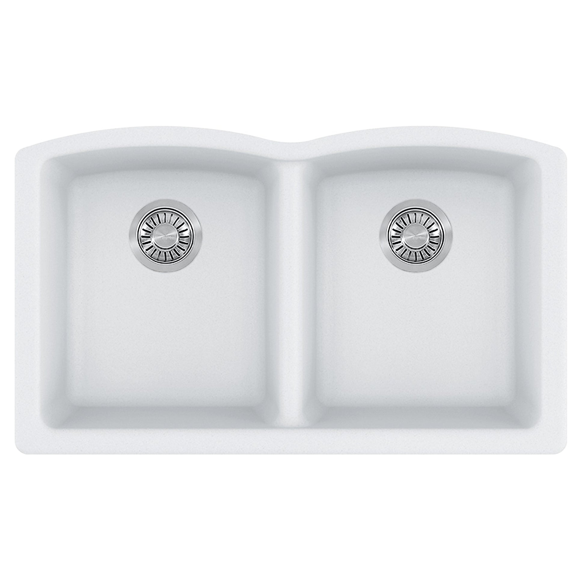 Franke Ellipse 33.0-in. x 19.7-in. Granite Undermount Double Bowl Kitchen Sink - ELG120