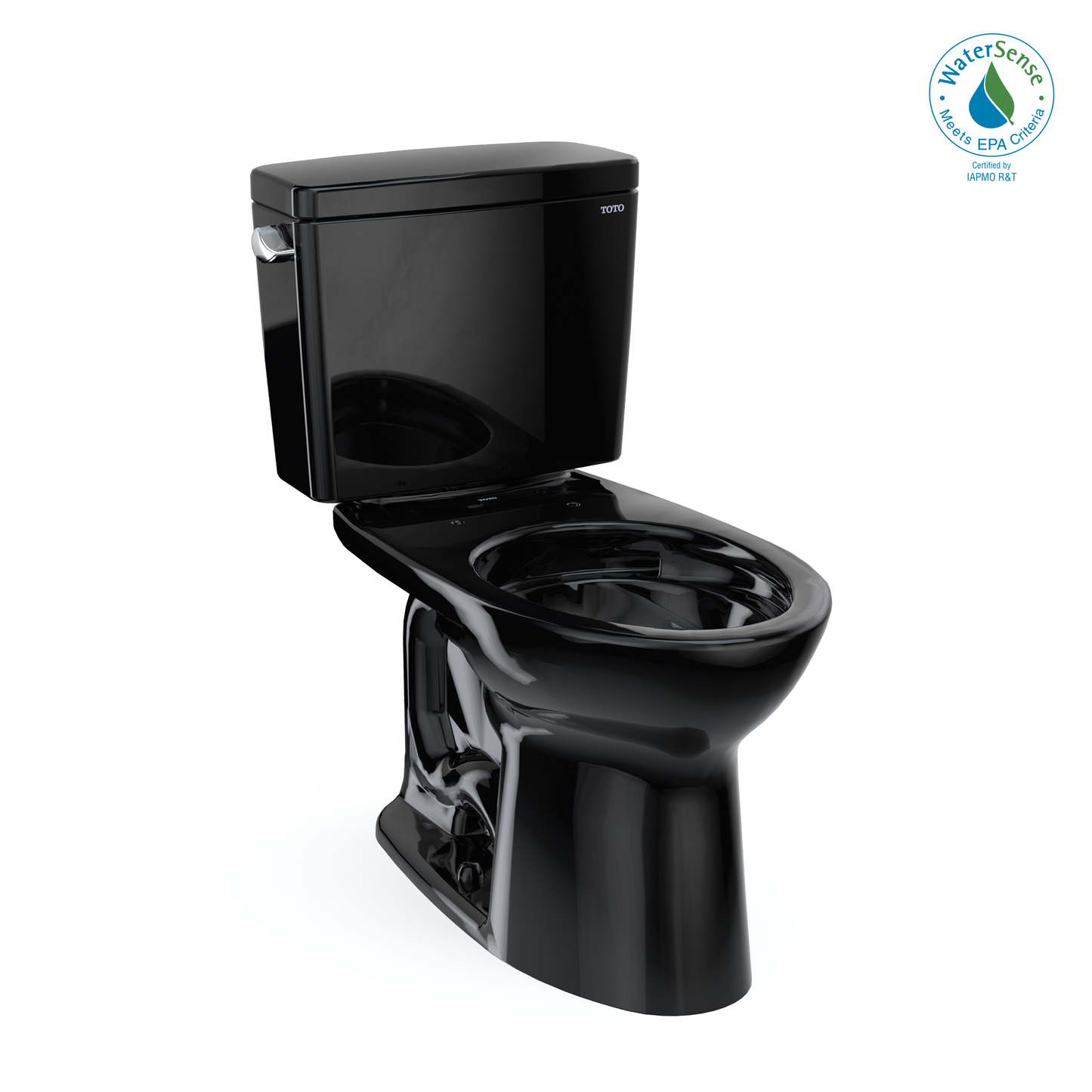 TOTO® Drake® Two-Piece Elongated 1.28 GPF TORNADO FLUSH® Toilet, Ebony - CST776CE#51