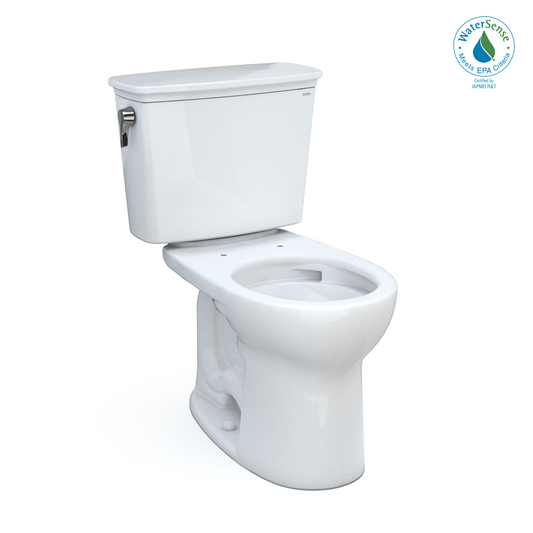 TOTO® Drake® Transitional Two-Piece Round 1.28 GPF Universal Height TORNADO FLUSH® Toilet with CEFIONTECT® - CST785CEFG