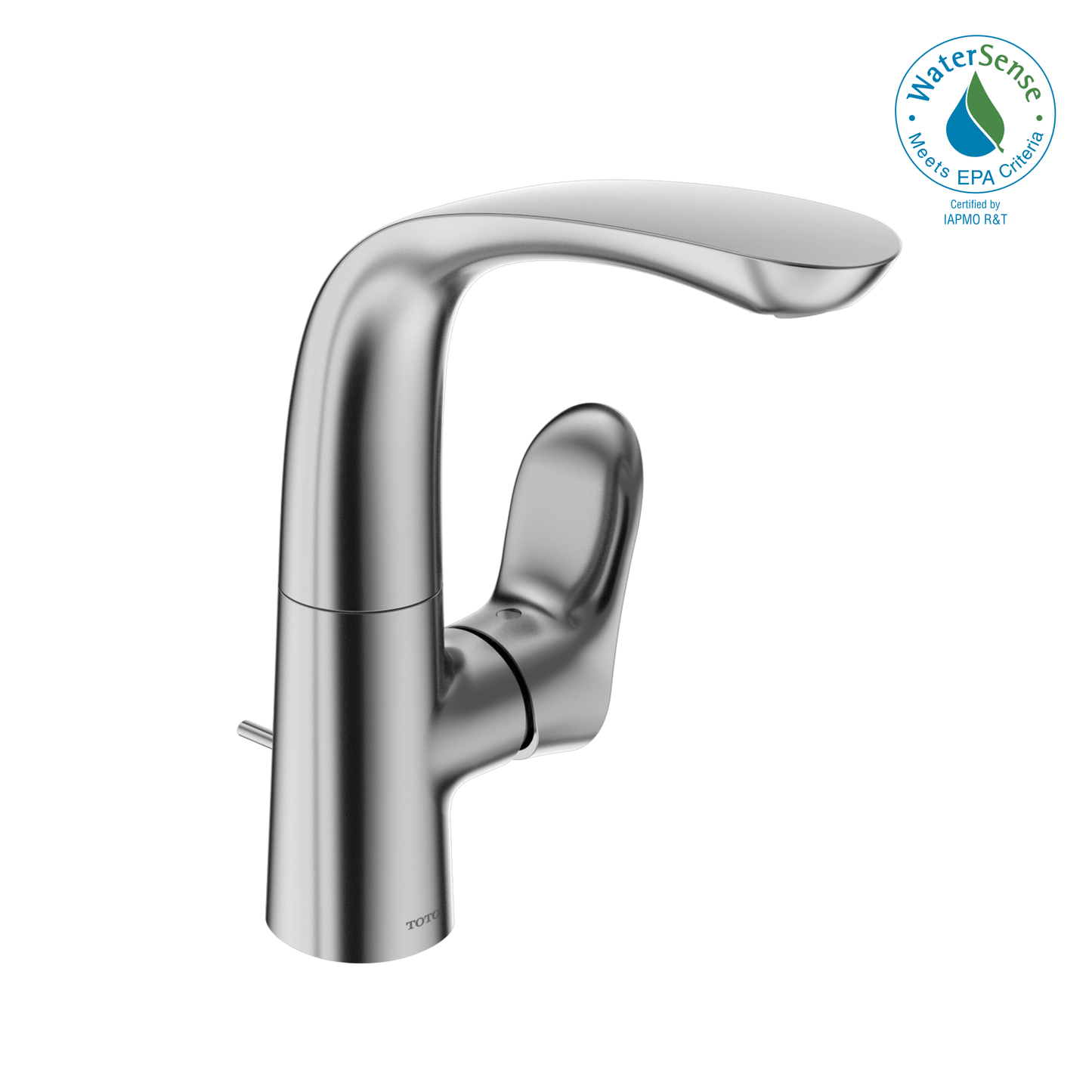 TOTO® GO 1.2 GPM Single Side-Handle Bathroom Sink Faucet with COMFORT GLIDE Technology and Drain Assembly - TLG01309U