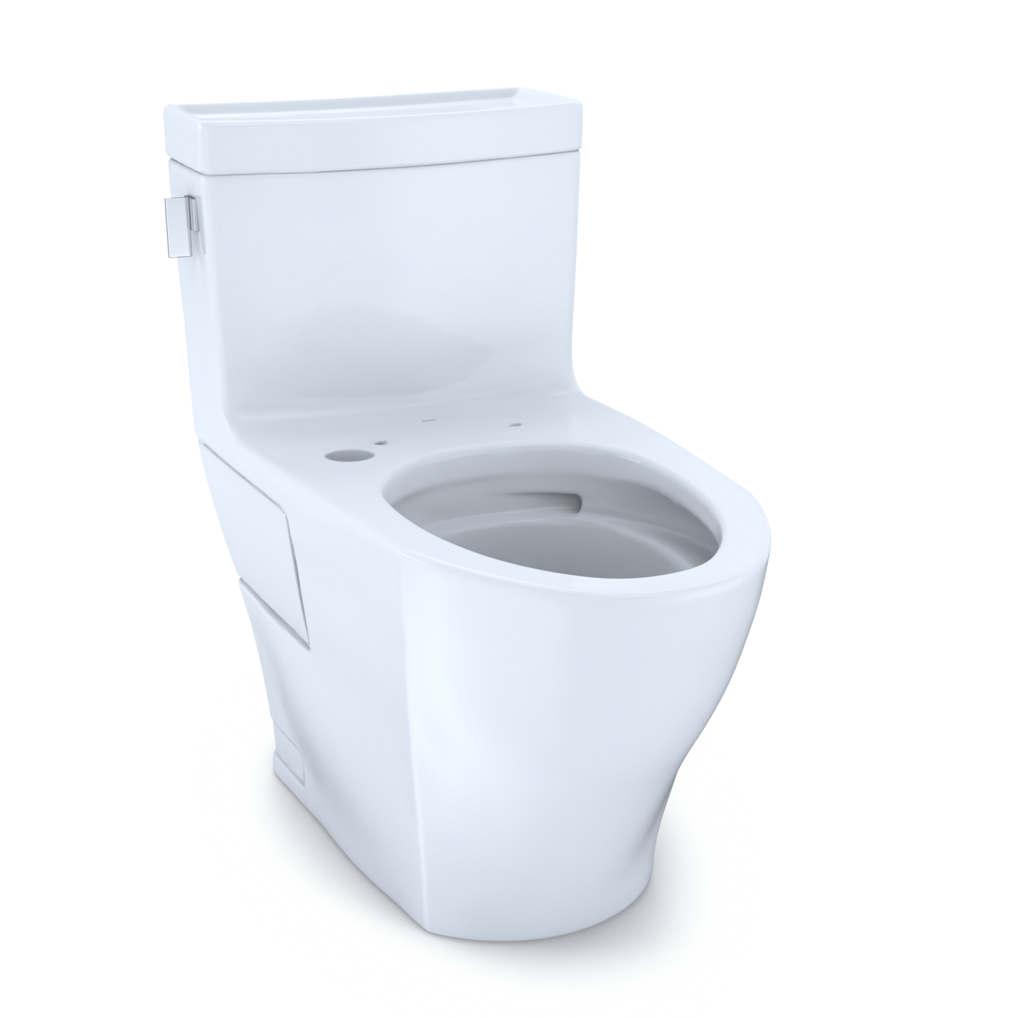 TOTO® Legato® One-Piece Elongated 1.28 GPF WASHLET®+ and Auto Flush Ready Toilet with CEFIONTECT®, Cotton White - CST624CEFGAT40#01