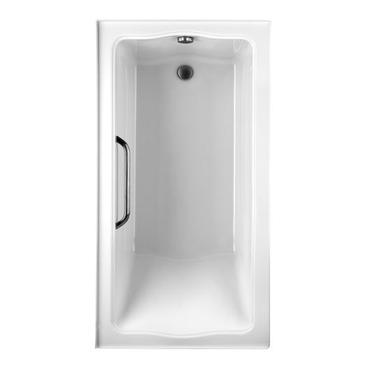 TOTO CLAYTON® Tile-in Acrylic Soaker with Grab Bar 60" X 32" X 24-1/2" (L Drain) - ABY782P#01YCP3