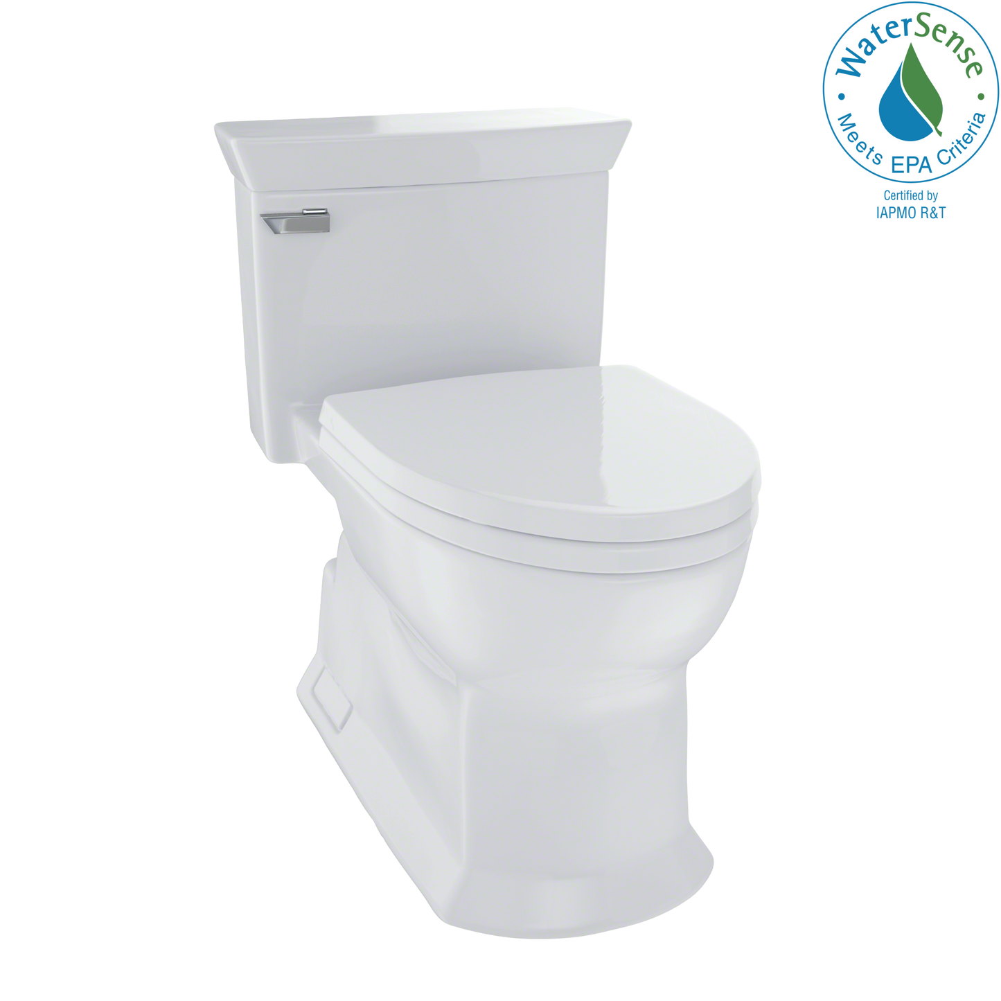 TOTO® Eco Soirée® One Piece Elongated 1.28 GPF Universal Height Skirted Toilet with CEFIONTECT - MS964214CEFG