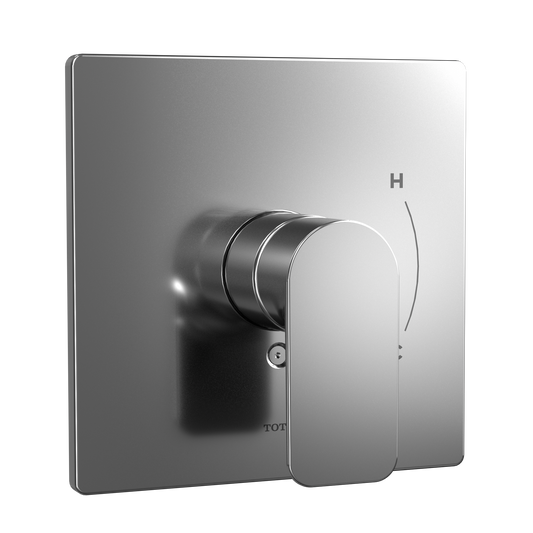 TOTO® Oberon® Square 7 Inch Pressure Balance Valve Shower Trim, Polished Chrome - TS363P#CP