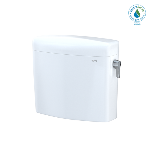 TOTO® Aquia IV® Cube Dual Flush 1.28 and 0.9 GPF Toilet Tank Only with Right Hand Trip Lever, Cotton White - ST436EMNR#01